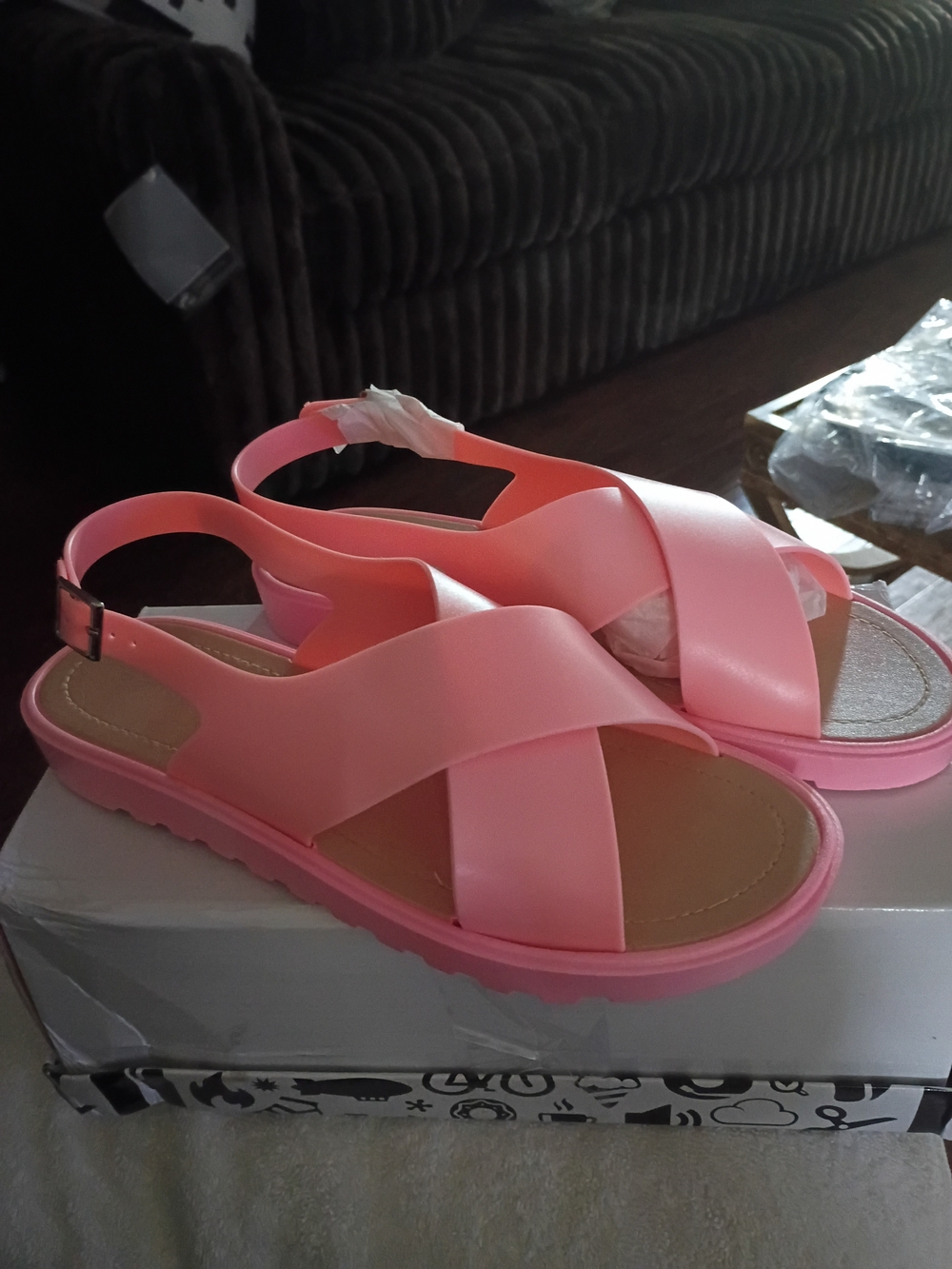 Women's Pink Slingback Sandals